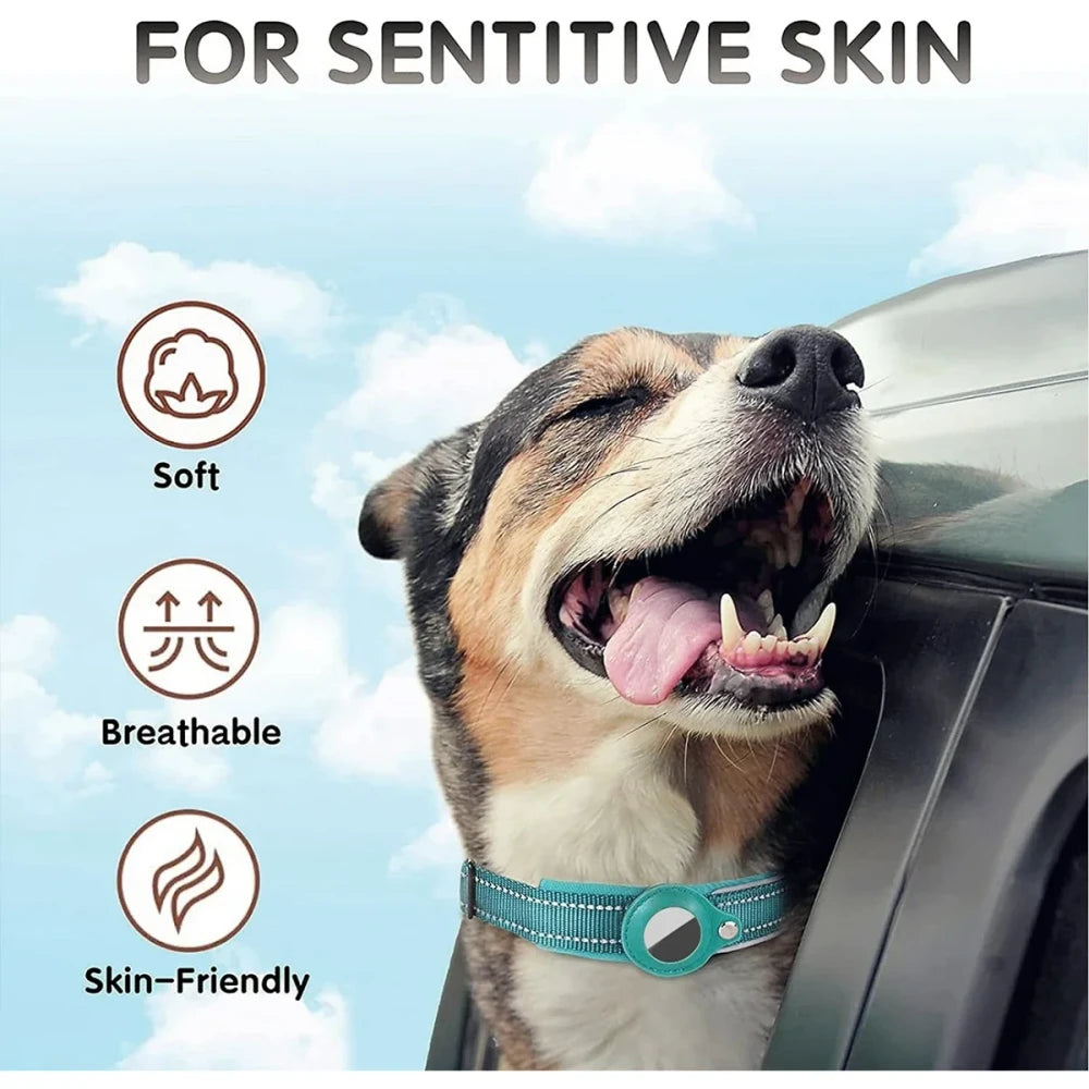 Reflective Padded AirTag Dog Collar